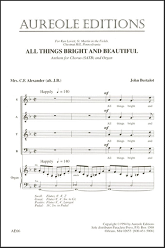 All Things Bright and Beautiful